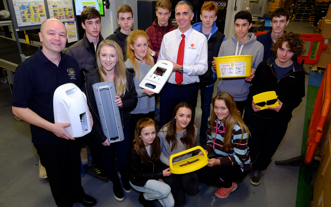 Pupils get a lesson in product design at Icon Plastics
